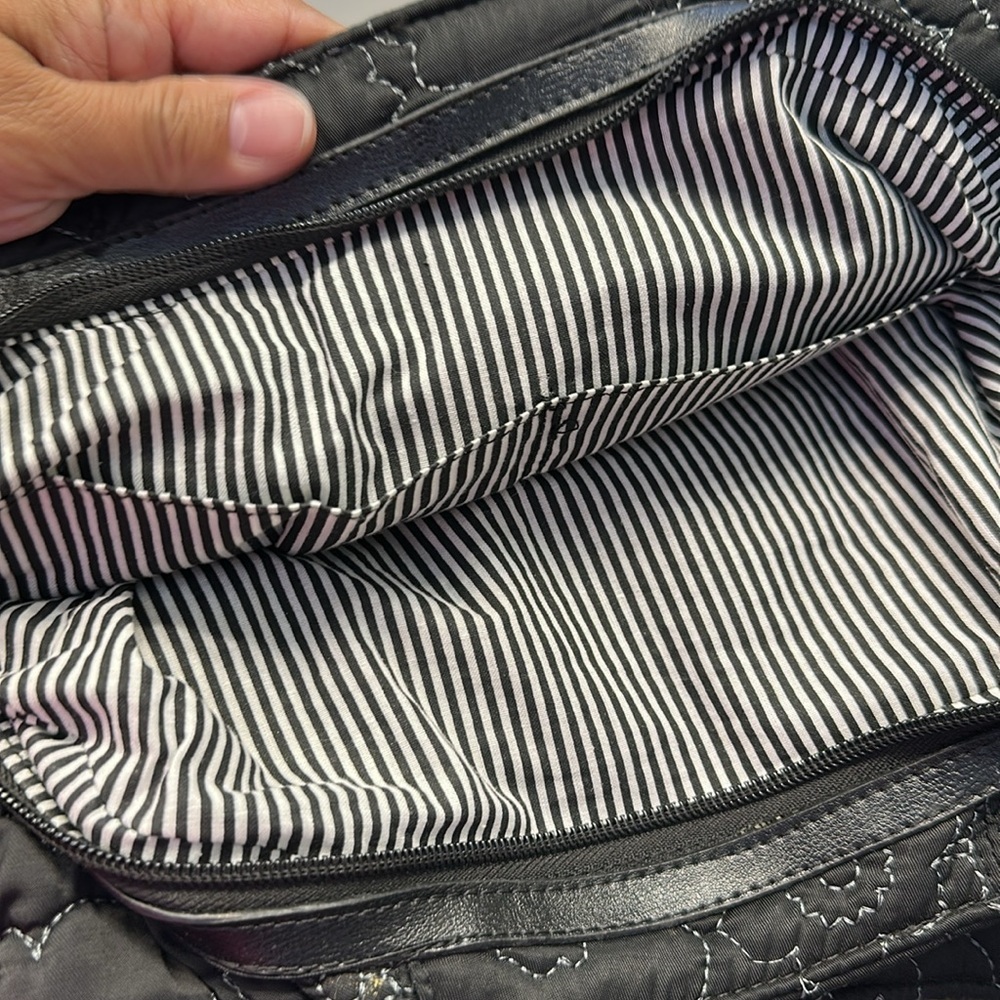 Thirty One 5th Ave Black Quilted Hobo Bag EUC - Picture 5 of 7
